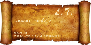 Laudon Teréz névjegykártya