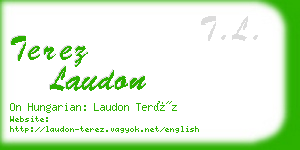 terez laudon business card
